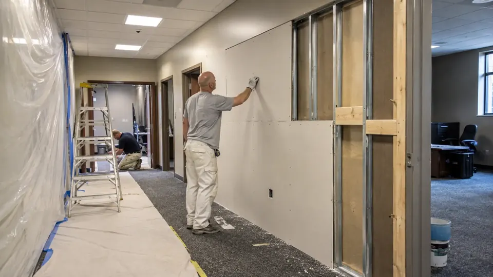 Commercial Drywall Repair project in Springfield, Missouri