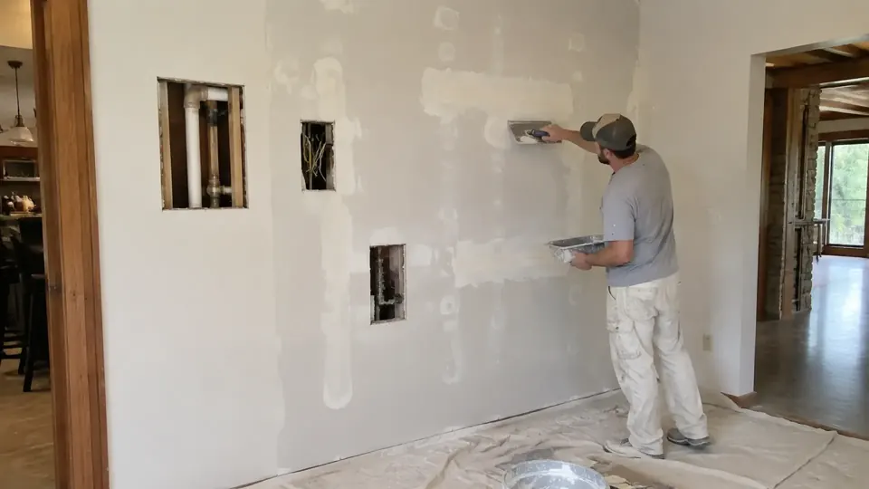 Drywall Repair After Plumbing & Electrical Work project in Springfield, Missouri