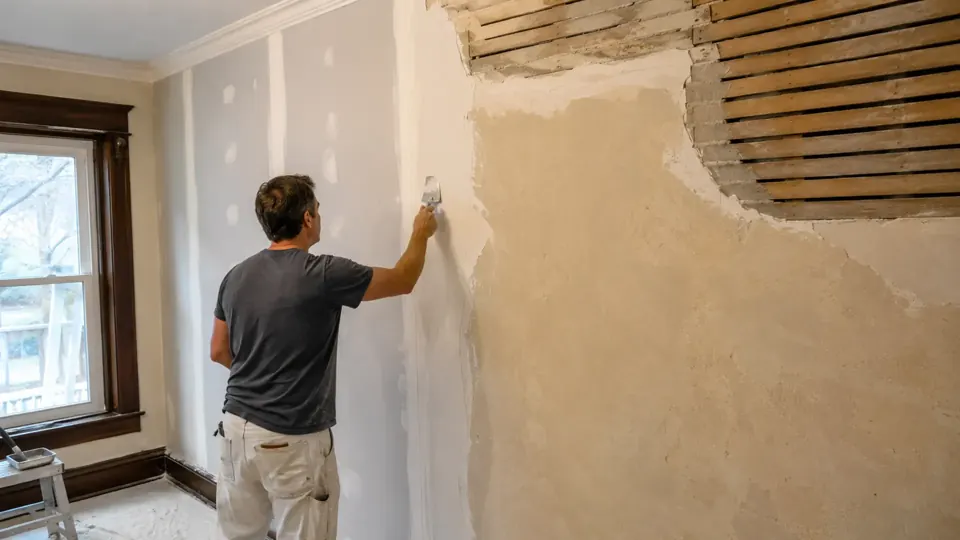 Drywall-to-Plaster Repair project in Springfield, Missouri