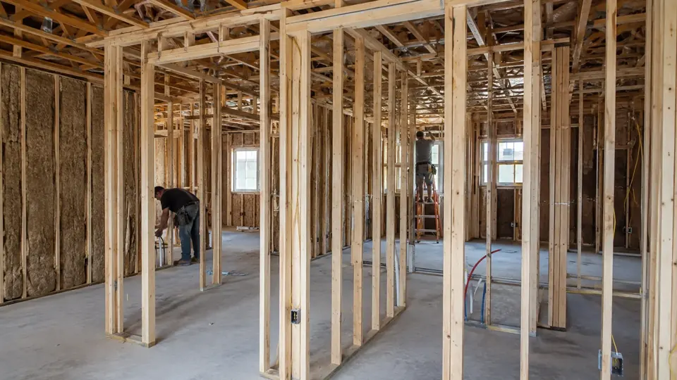 Interior Wall Framing project in Springfield, Missouri